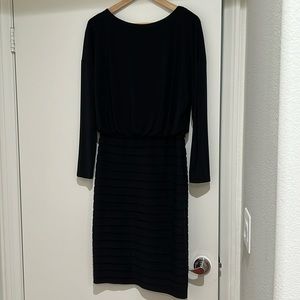 Adrianna Papell black dress. Size 10. Worn once.